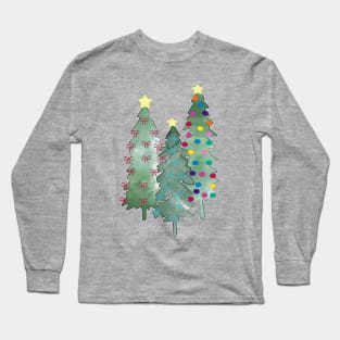 Christmas Trees Long Sleeve T-Shirt